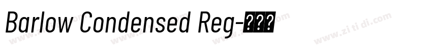 Barlow Condensed Reg字体转换